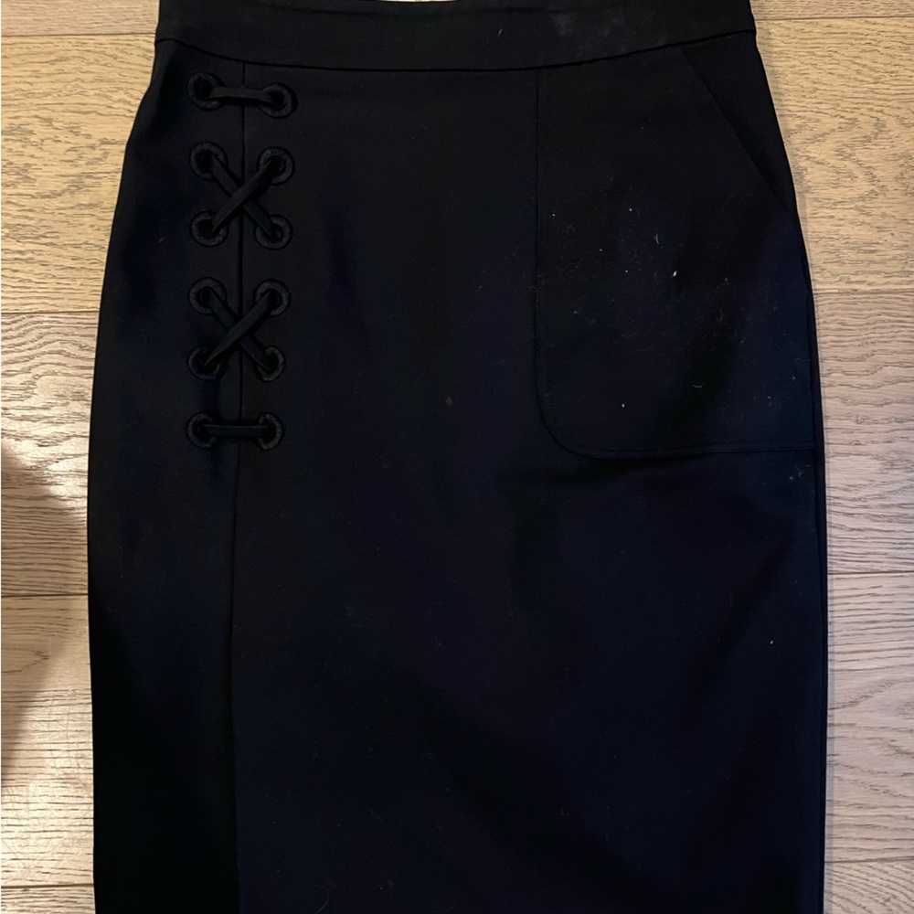 Lafayette 148 black pencil skirt